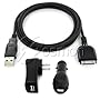 USB CAR WALL CHARGER FOR SANDISK SANSA e250 E200 E280