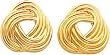 14K Yellow Gold Love Knot Earrings Ear Jewelry New |C