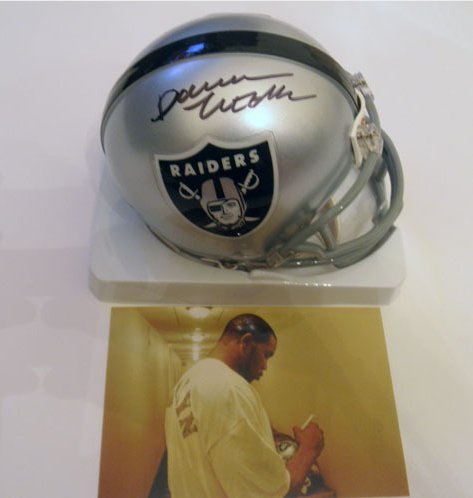 DARREN MCFADDEN AUTOGRAPHED OAKLAND RAIDERS HELMET