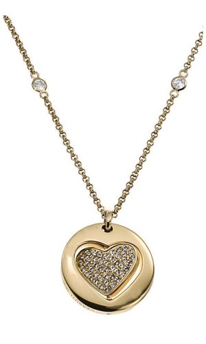 Cerruti 1881 Damen-Halskette Edelstahl IP Gold Zirkonia R41032DZ Preisvergleich