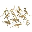 Rhode Island Novelty Assorted Dinosaur Fossil Skeleton 5-6" Figures, 12-Piece