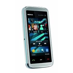 Nokia 5530 XpressMusic white blue (WLAN, Touchscreen, 3D-Surround-Sound, Kamera mit 3,2 MP) Handy