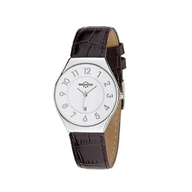 Chronostar - R3751223245 - Forever - Montre Homme - Quartz Analogique - Bracelet en Cuir - Fa�on Croco Marron Fonc�