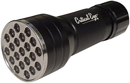 21 UV LED Blacklight Flashlight - Discover Counterfeit Banknotes, Scorpions, Minerals, Dried Protein Pet Stains, Dog Urine, Blood, Semen on Bedding, Drapes, Carpeting, Fabrics, Motels, RV's -Track Downed Game, Inspect Freon Leaks, Lifetime Guarantee