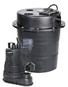 Little Giant SPS25 Water Removal System with 1/4 HP Sump Pump with Vertical Float Switch and Five Gallon Basin