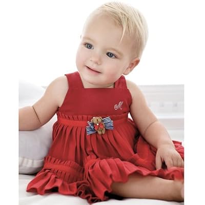 Monnalisa Red Swing Bear Dress