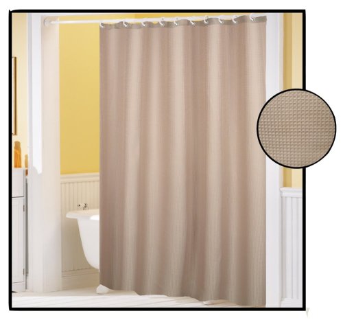 Carnation Home Fashions Waffle Curtain Linen