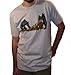 WEA Men's Death Cab For Cutie Bouldering T-Shirt, Light Grey, X-Large