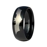 9mm Tungsten Black Batman Men's Wedding Rings Men's Engagement Bands Designer Rings (Available in Whole & Half Sizes 5-17) (13.5)