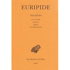 Trag�dies, tome 1, 8e tirage. Le cyclope - Alceste - M�d�e - Les H�raclides