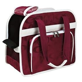 Alisha Bag, nylon, 20 � 32 � 39 cm, bordeaux/cream