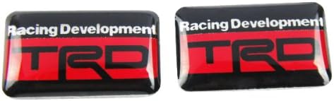 2pcs Auto car TRD Racing Development Resin Emblem Badge Sticker