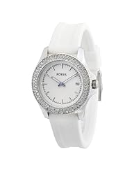Fossil Retro Traveler Three Hand Silicone Watch - White Am4462