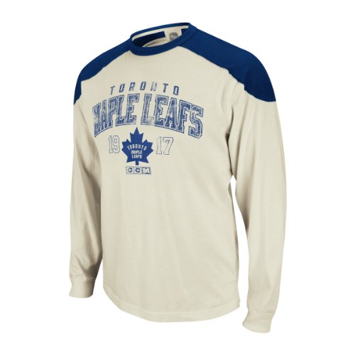 Toronto Maple Leafs Retro Applique Long Sleeve T-Shirt Size XL
