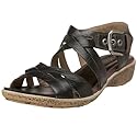 Ecco Stripe Sandal 43813, Damen Sandalen/Fashion-Sandalen