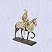 White knight horse lance statue replica sculpture new