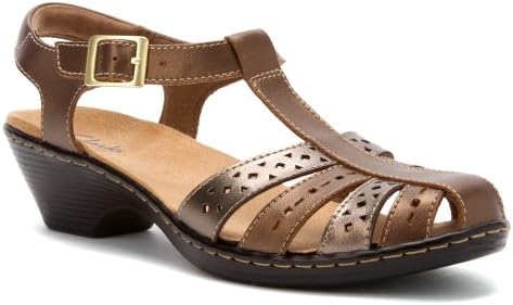 Clarks Women's Wendy Lily,Metallic Multi Leather,US 9 XW