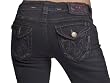 MEK Denim by Miss Me Geneva Premium Jeans 29 X 34 Lowrise Dark Wash Womens