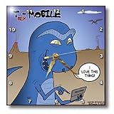 T-Rex Mobile Cell Phone and Texting or Trexting - 10x10 Wall Clock