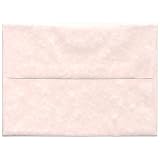 A7 (5 1/4 x 7 1/4) Pink Ice Recycled Parchment Paper Envelope - 25 envelopes per pack