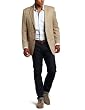Tommy Hilfiger Mens 2 Button Side Vent Herringbone Trim Fit Sport Coat