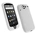 Weiß Silikon Hülle Case Cover Tasche für HTC Google Nexus One