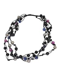 Fashion 3.4ct Diamond Macrame Strand Necklace Jewelry