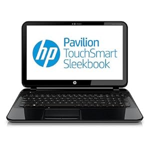 HP Pavilion Sleekbook 15z TouchSmart with 750G 7200; 6GB DDR3 - 2 DIMM; Windows laptop