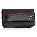 For Nokia E71 / N71x Genuine Leather Horizontal Black Case Pouch Holster