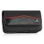 For Nokia 5800 XpressMusic, Samsung Instinct S30 Luxurious Genuine Leather Horizontal Black Case Pouch Holster