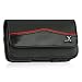 For Nokia 5800 XpressMusic, Samsung Instinct S30 Luxurious Genuine Leather Horizontal Black Case Pouch Holster