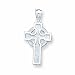 14k White Gold Celtic Cross Pendant