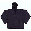 Earth Ragz Recycled Fibers - Hooded Baja Style Jacket - Navy