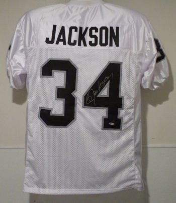 Bo Jackson Autographed Oakland Raiders White Jersey