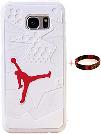 Huapusi Samsung Galaxy S7edge CASE,Shoes Showcase Jordan ,Michael Air Jordan For Samsung Galaxy S7edge Case Cover 3D Sneaker Sole Rubber,Rubber Feels Looks like the Sneaker Sole Thin For ( Case white)