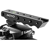 Movo Photo SVH6 Video Stabilizing Top Handle & Cold Shoe Extender for Canon EOS, Nikon, Olympus & Pentax DSLR Cameras
