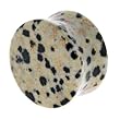 3/4 Inches Gauge Jasper Delmation Natural Stone Double Flare Plug