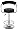 Bingham Black Adjustable Height Bar Or Counter Stool Image #1