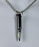 Black Bullet Necklace 0.308 Mm Full Heavy Metal Jacket