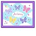Butterfly Garden Large Purple Personalized Print