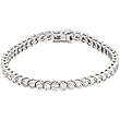 14K White Gold Diamond Bracelet - 3.33 Ct.