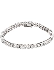 14K White Gold Diamond Bracelet - 3.33 Ct. -- LIFETIME WARRANTY