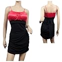 Orange Black Spaghetti Strap Partial Open Back Plus Size Mini Dress