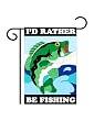 Fishing Garden Flag Indoor/outdoor 13.5" X 18"