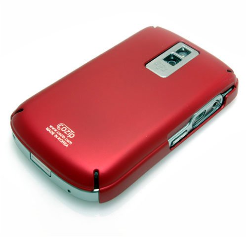 Cozip Brand Rubberized Polycarbonate Snap on Slim fit Case Cover for RIM Blackberry Bold 9000 ( Red ) – Made in Korea