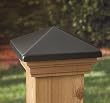 4x4 Victoria Pewter High Point Post Cap [CAPITOL CITY LUMBER]