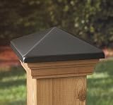 6x6 Victoria Pewter High Point Post Cap [CAPITOL CITY LUMBER]