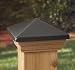 6x6 Victoria Pewter High Point Post Cap [CAPITOL CITY LUMBER]