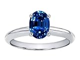 1.75 cts Genuine Created Sapphire Solitaire Engagement Ring - 14kt White or Yellow Gold