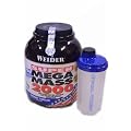 Weider Super Mega Mass 2000, Weight Gainer, 3000g Dose + (inkl. Special-Fitness SHAKER), Erdbeere